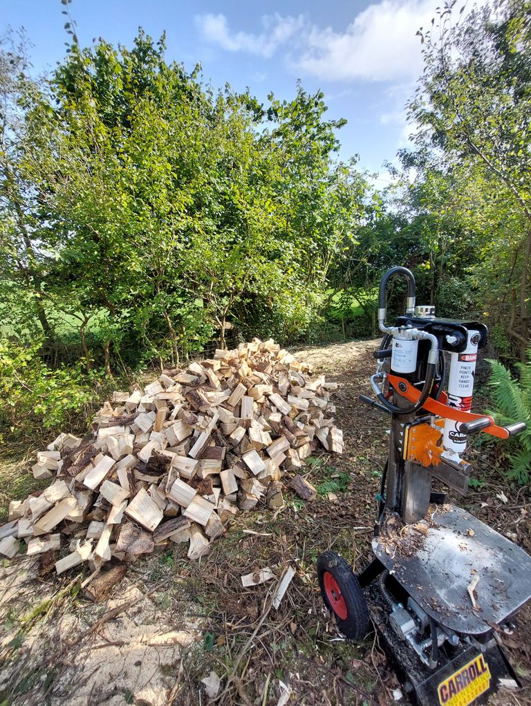 Wood splitting near me cheap